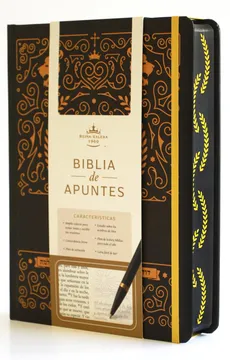 LBIB: Biblia de apuntes RVR 1960 TD, negro y oro